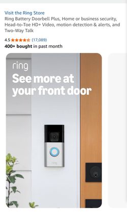Ring door bell plus and spotlight camera plus