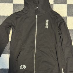 Black CH Zip-Up Hoodie