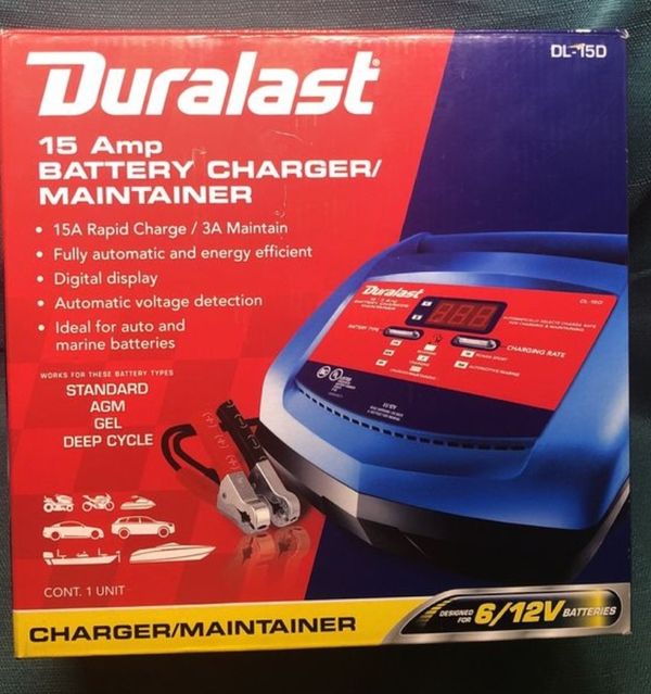 Duralast 15 Amp Battery Charger and Maintainer for Sale in Hammond, IN