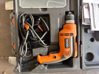 RIDGID Corded Electric Drill with Case