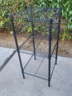 Black 3-Tier Wire Storage Shelving Unit