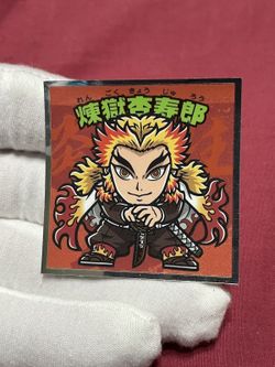 Japan Excl Kyojuro Rengoku Sticker Demon Slayer No. 8 Bikkuriman