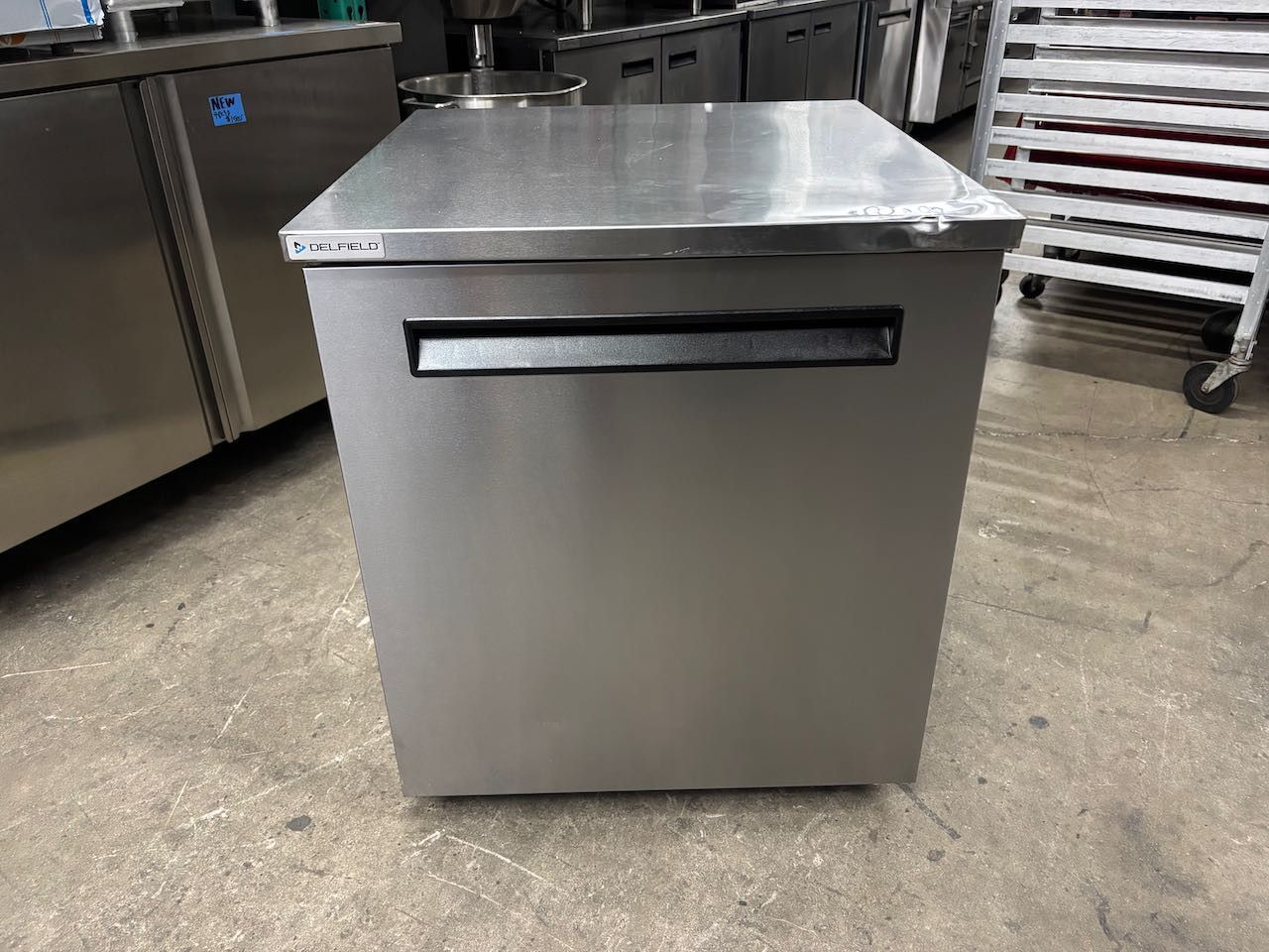 1 Door Under Counter Refrigerator Delfield 406 NSF Cooler On Wheels 115V Stainless Steel #4304