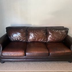 Bernhardt Genuine Leather Sofa - FREE DELIVERY