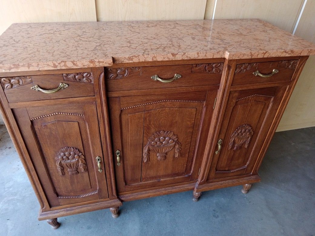 Buffet With Solid Marble Top