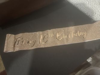 15th Birthday Sash 