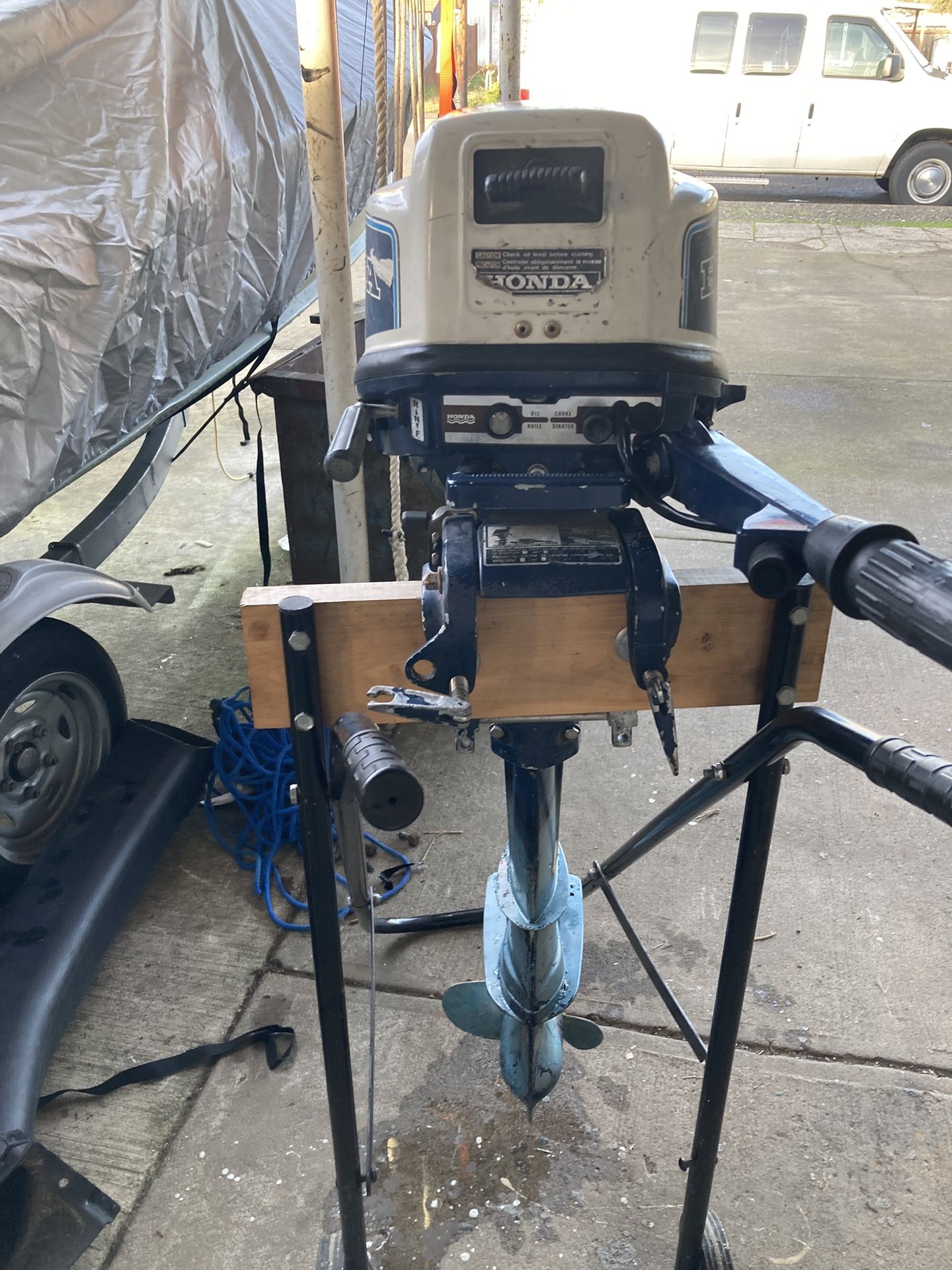 7.5 Hp Honda Outboard Long Shaft With Charging Circuit