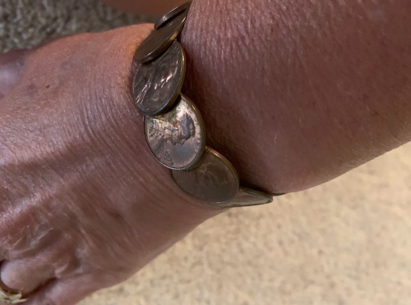 Vintage Penny Bracelet & Penny Money Clip