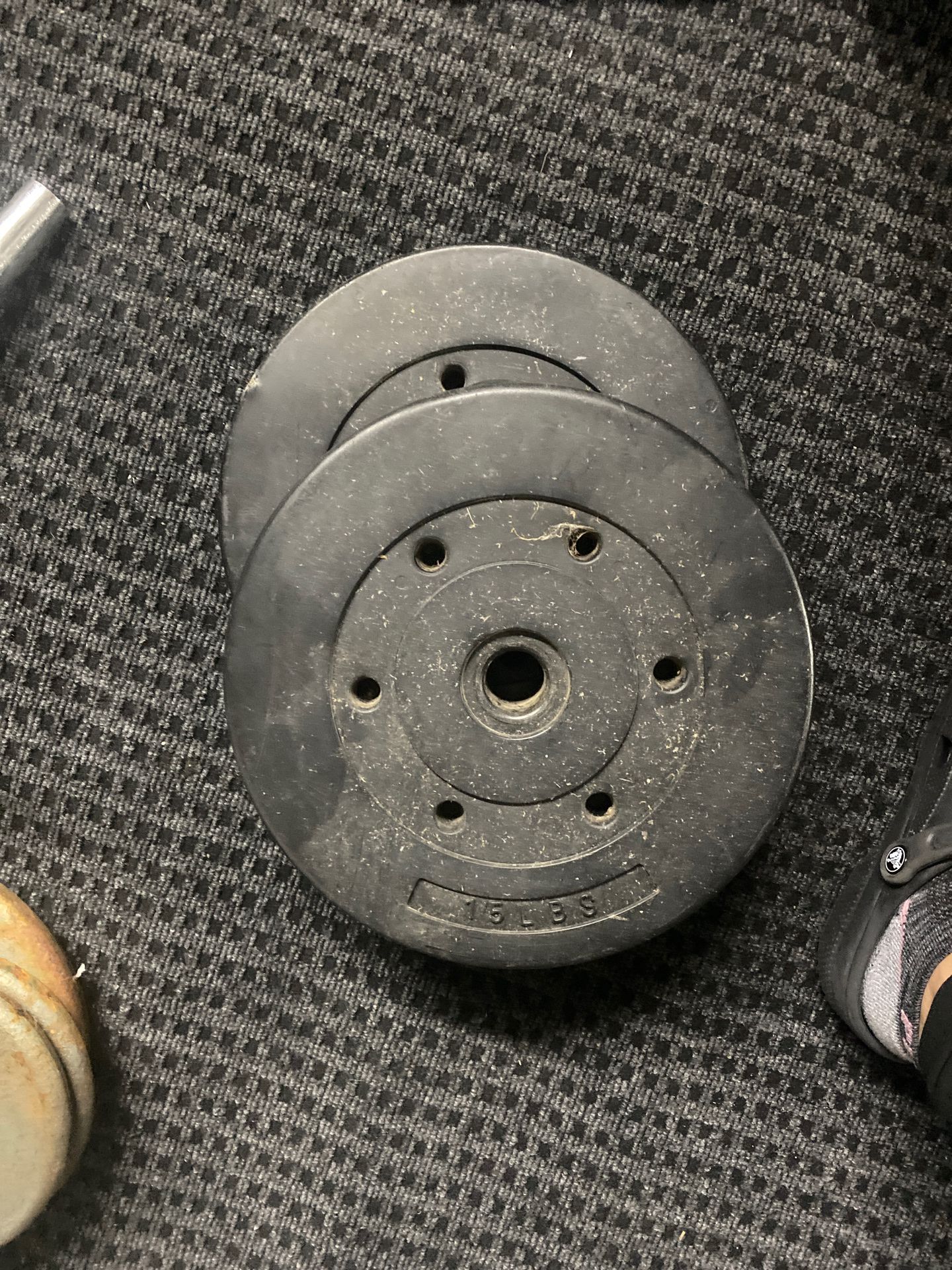 15lb weight plates for standard 1 inch bar