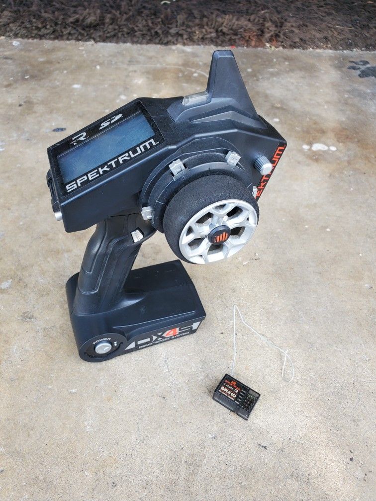 RC Car Spektrum Dx4s Remote And Spektrum Sr410 Receiver