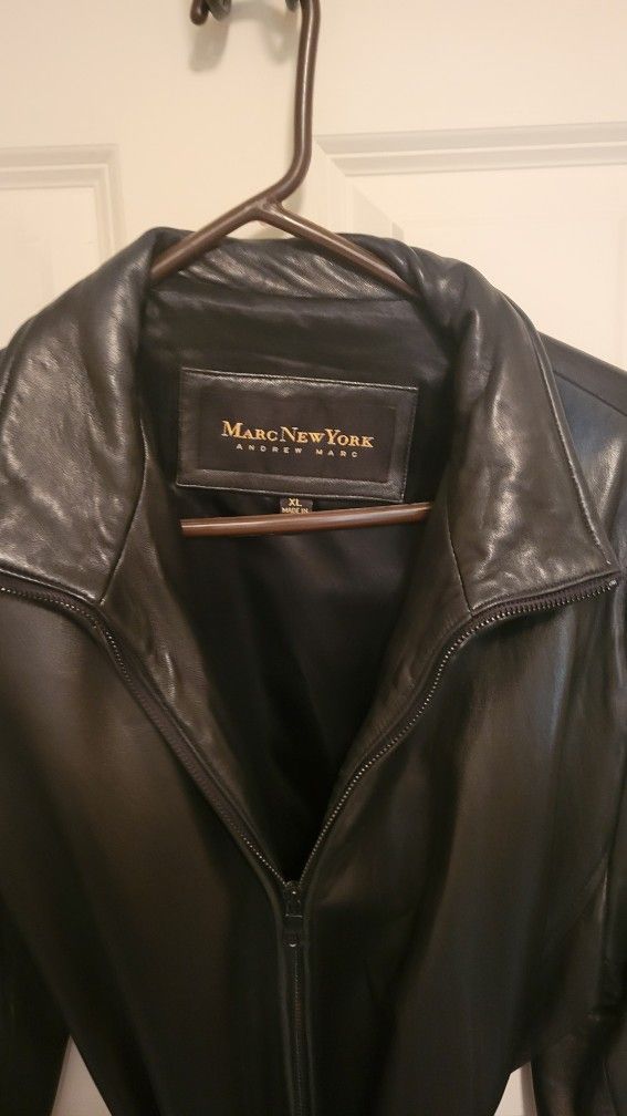 Black Leather. Coat