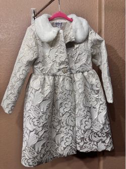Toddler Girls 2-Piece Dress & Coat Set – Size 4T