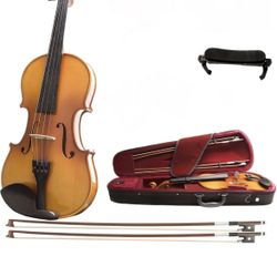 Mendini - Cecilio Violin Instrument MV400 Size 4/4 Acoustic Violin with Bow