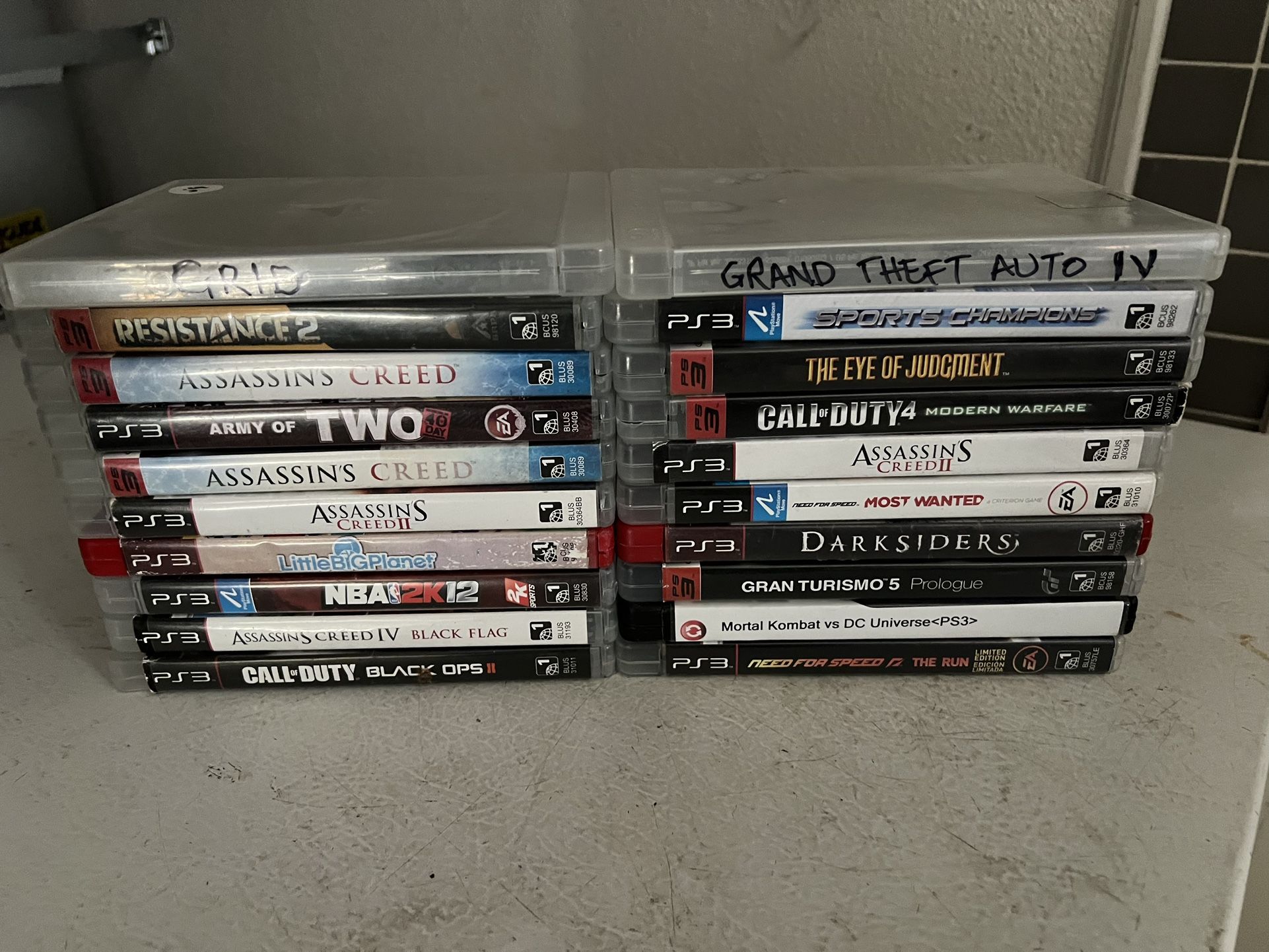 PS3 Games All 20 For $85