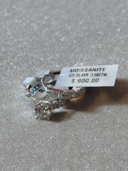 Engagement wedding set rings size 8