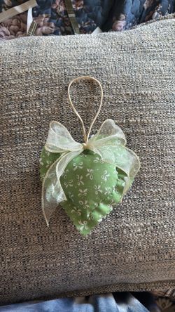 Handmade heart ornament