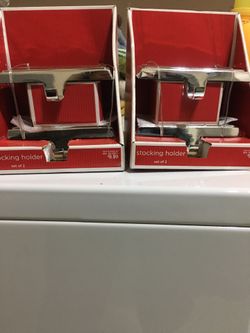 Vintage stocking hangers never used heavy good quality 2 In Each Box Set Of 4