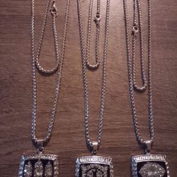 Raiders Super Bowl Necklace Pendant Plus Chain
