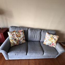 Blue sofa bed