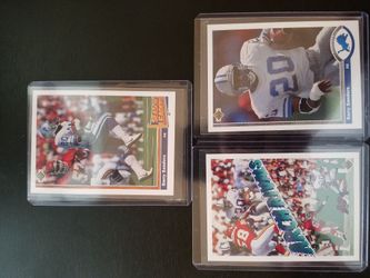 1991 Barry Sander football cards