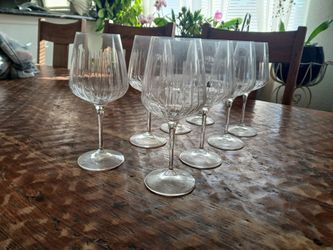 New Long Stem Wine Glasses