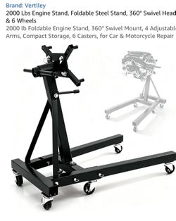 Vertlley 2000 Lb Foldable Steel Engine Stand