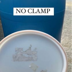 	Barrels with Removable Lids (No Clamp Included) $35 Each 