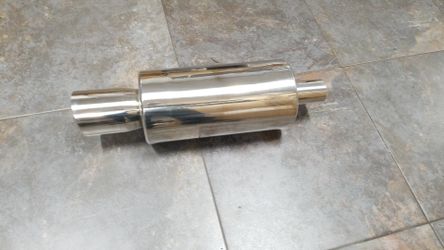 Stainless Steel Muffler Exhaust Performance 2.5" Inlet / 4.25" tip