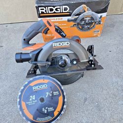 RIDGID Brushless Circular Saw 18V TOOL ONLY