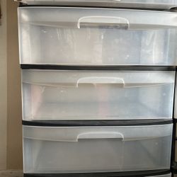 Plastic Black Dresser