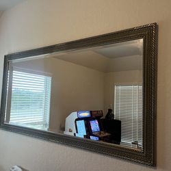 Large 6ft x 3ft wall mirror gold and bronze color