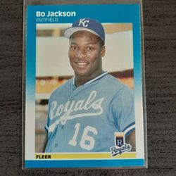 Bo Jackson RC, 1987 Fleer #369, Royals