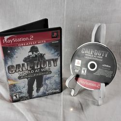 PS2 Game First Person Shooter Call of Duty World at War Final Fronts