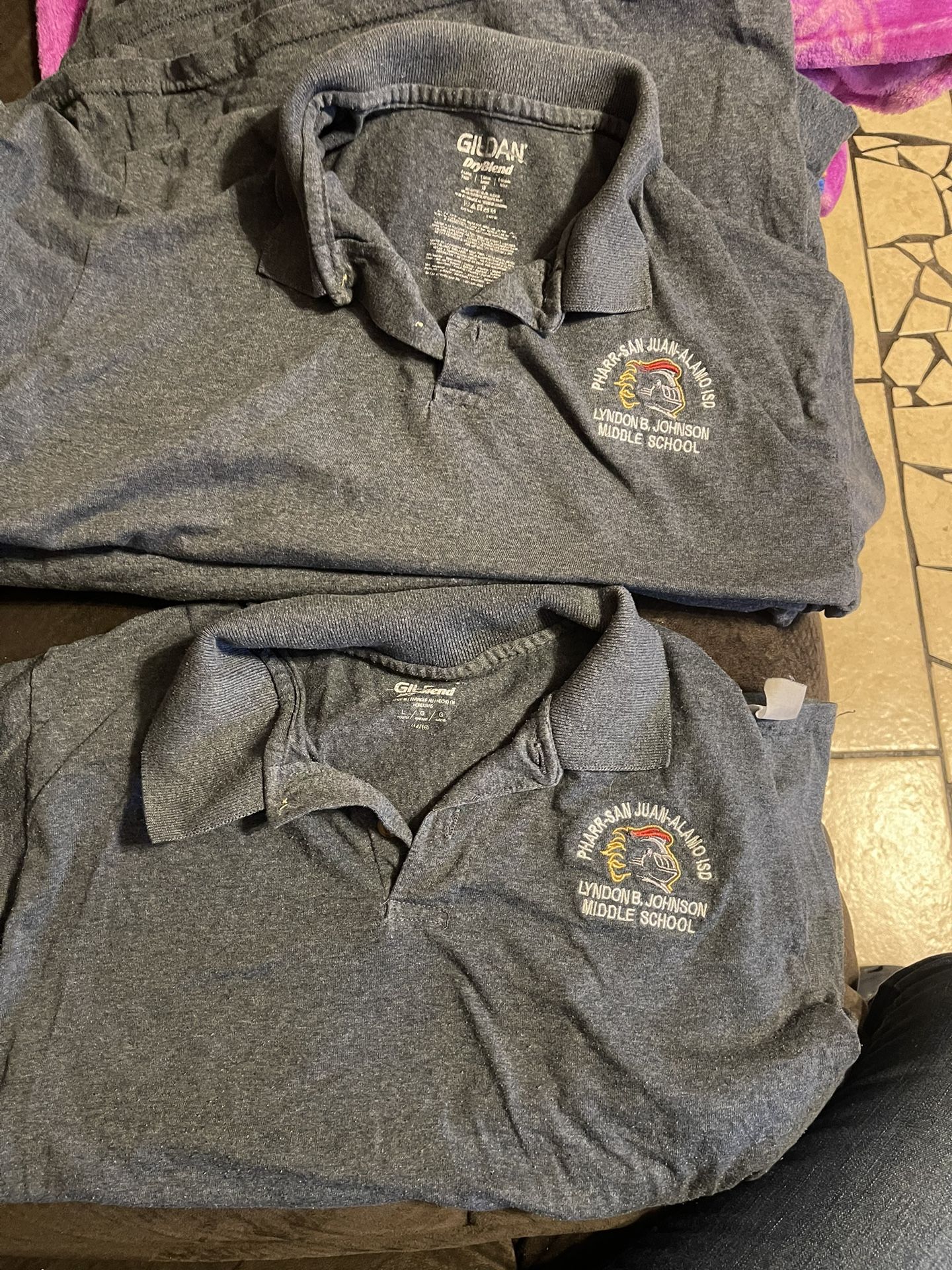 LBJ Middle School Uniform Shirts 