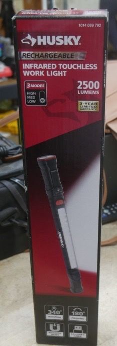 Husky 2500 Lumen LED Rechargeable Infrared Touchless Work Light F(contact info removed)9