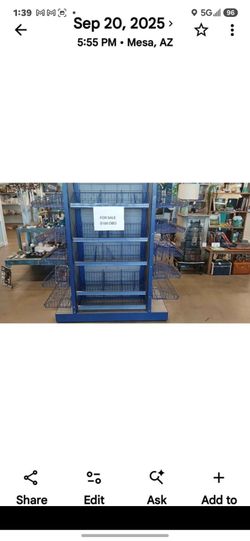 Double sided  retail rack