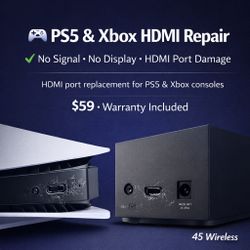 HDMI Port Repair PS5/Xbox - Same Day Service 
