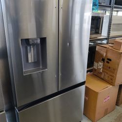 New SAMSUNG 26 Cu. Ft. Mega Capacity Counter-Depth 3-Door French Door Refrigerator with Four Types o