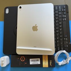 256gb Apple IPad 10th Generation (10.9” Liquid / 2022 model) with pen, keyboard, case & Accessories (warranty 2026) 