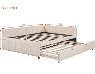 Full Size daybed with pop up trundle bed (twin)