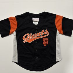 San Francisco Giants SF MLB Baseball Jersey Black Toddler Size 2T