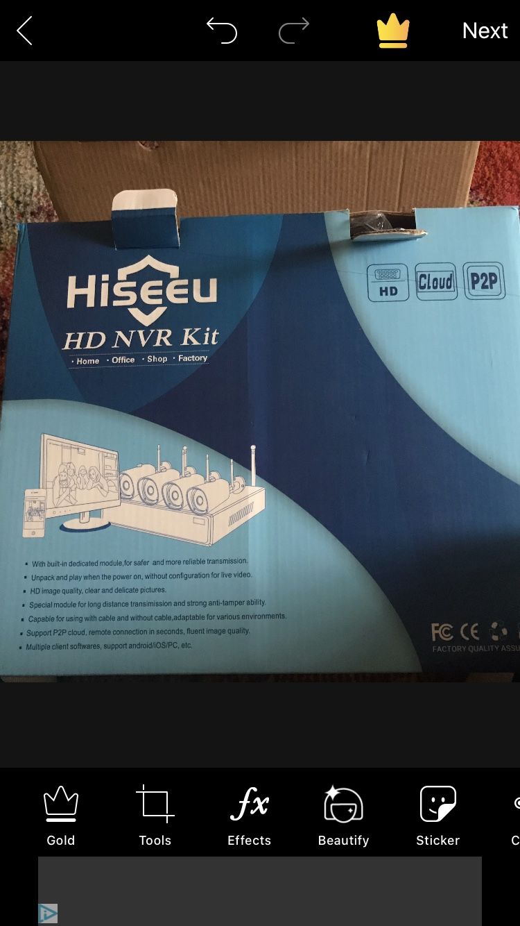 Hisseau high definition security cameras