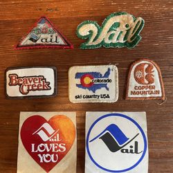 Vintage Colorado Ski Resort Patches Stickers