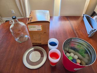 Beer pong set and home beer brewing kit
