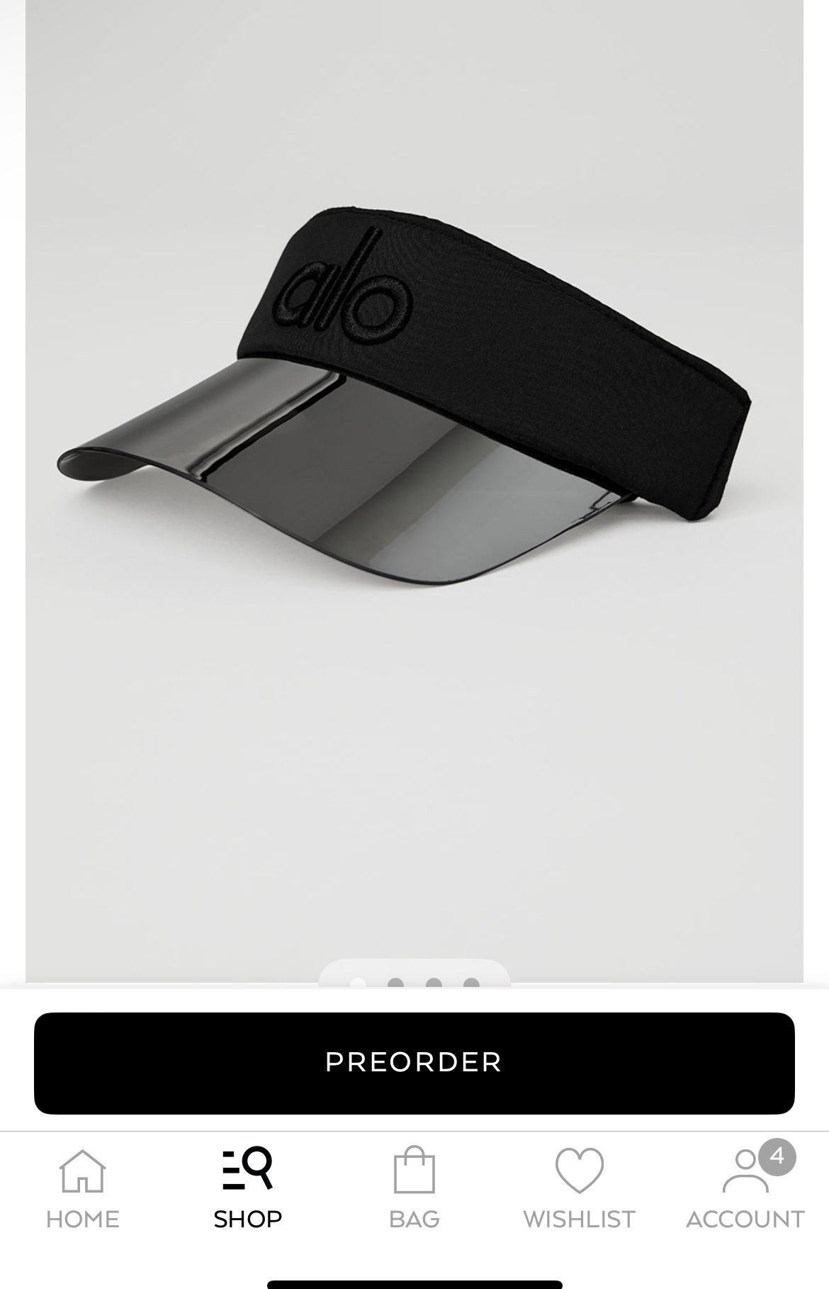 Alo Yoga | NWT! Airlift Solar Visor In Black Alo Airlift Solar Visor | eBay main image 3