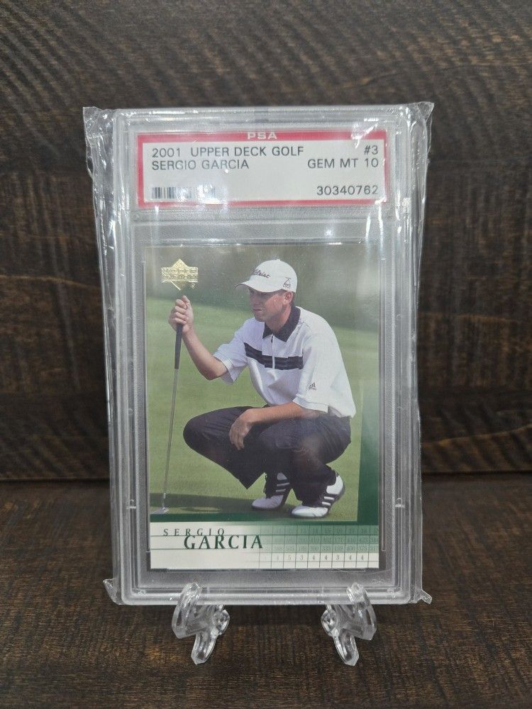 2001 Upper Deck Golf Sergio Garcia Card PSA 10
