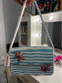 Crab Beaded Bag