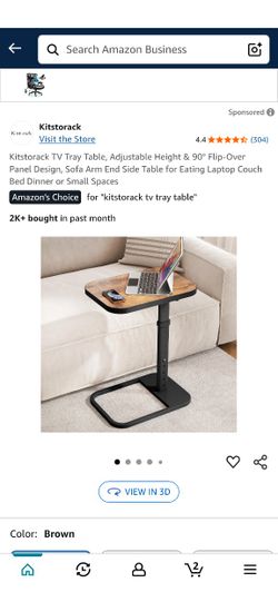 TV Aide over Sofa End Table 