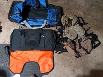 Various bags and backpacks