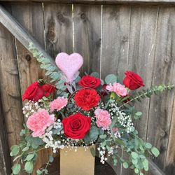 Valentines Day Natural Flower Bags 